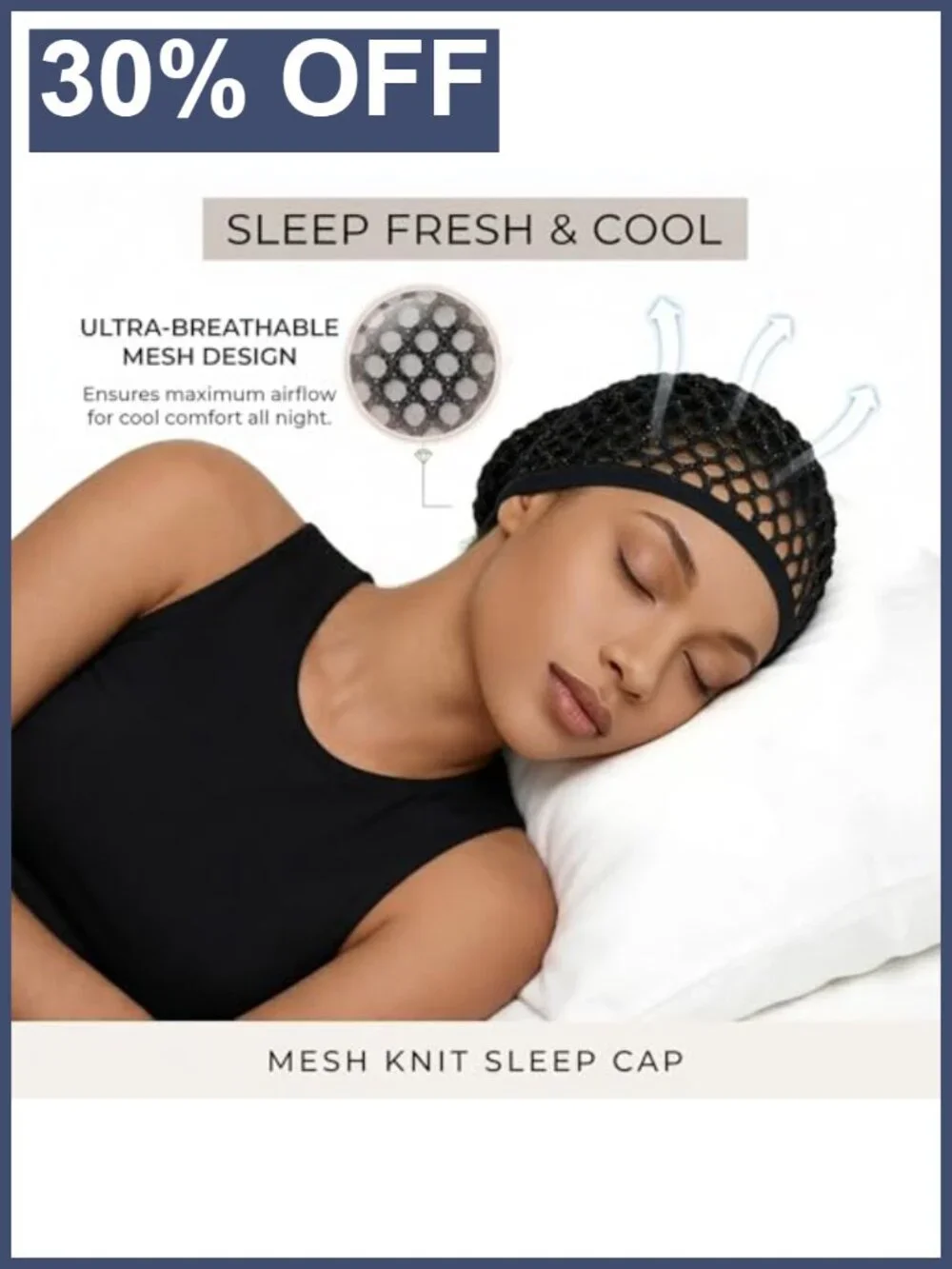 2 Pack Ultra-Wide Soft Mesh Hair Net for Sleeping, Breathable Crochet Wrap